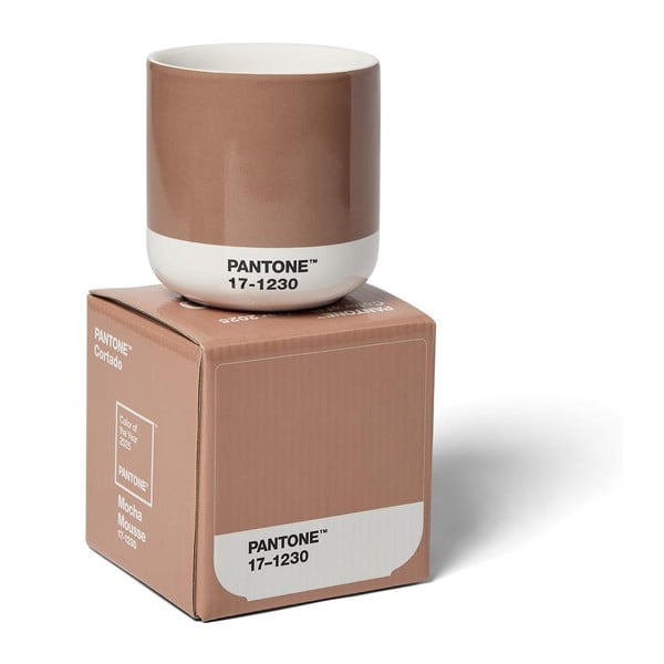 Iš keramikos puodelis šviesiai rudos spalvos 175 ml Cortado Mocha Mousse 17-1230 – Pantone-image-1