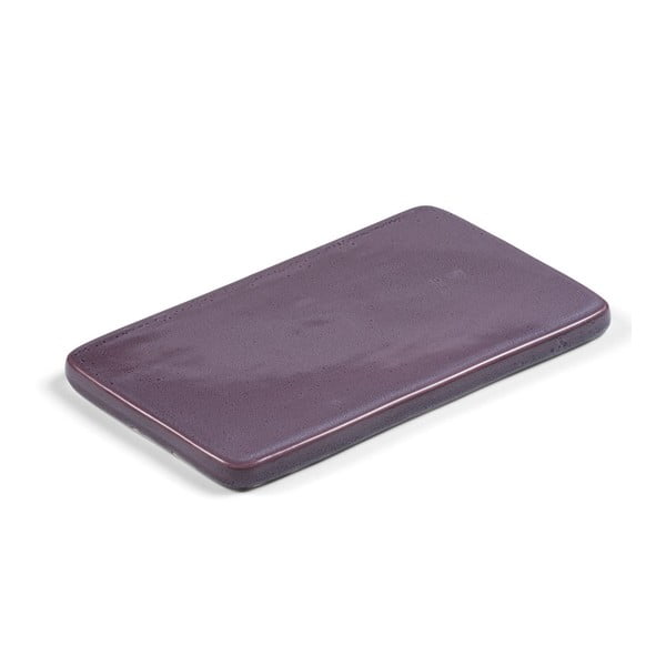 Violetinės spalvos molinis serviravimo padėklas Bitz, 22 x 12,8 cm