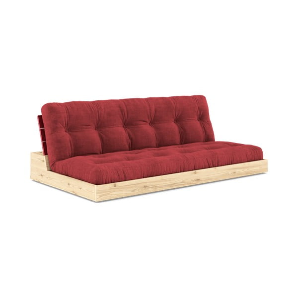 Sulankstoma sofa iš kordinio velveto raudonos spalvos 196 cm Base – Karup Design