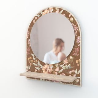 Sieninis veidrodis su lentynėle ø 35 cm Autumn Meadow - Dekornik