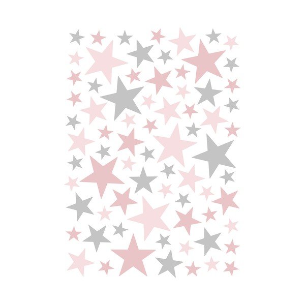Vaikų lipdukai 74 vnt. 30x42 cm Stars – Lilipinso
