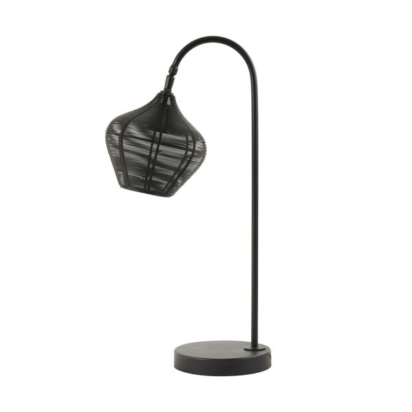 Juoda stalinė lempa (aukštis 61 cm) Alvaro - Light & Living
