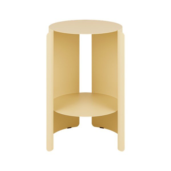 Iš plieno apvalios formos šoninis stalas ø 32 cm Wa – noo.ma