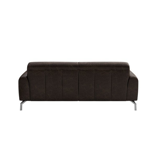 Tamsiai ruda odinė sofa MESONICA Puzo, 170 cm-image-3