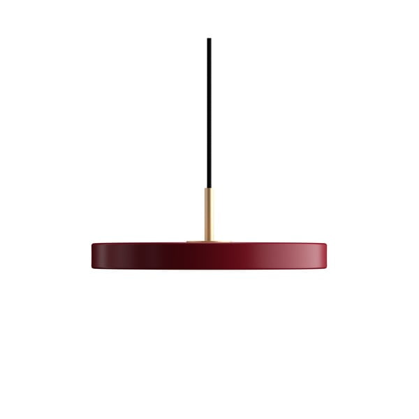 Kabantis šviestuvas raudonos spalvos LED ø 31 cm su metaliniu gaubtu Asteria Mini – UMAGE-image-3