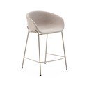 Smėlio spalvos baro taburetė (sėdynės aukštis 65 cm) Yvette – Kave Home