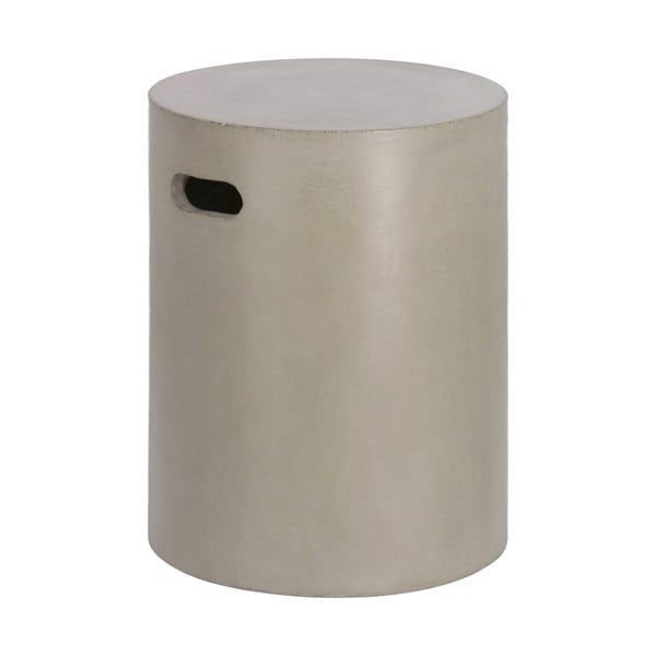Pilkos spalvos betoninis stalas Kave Home Jenell, ⌀ 35 cm