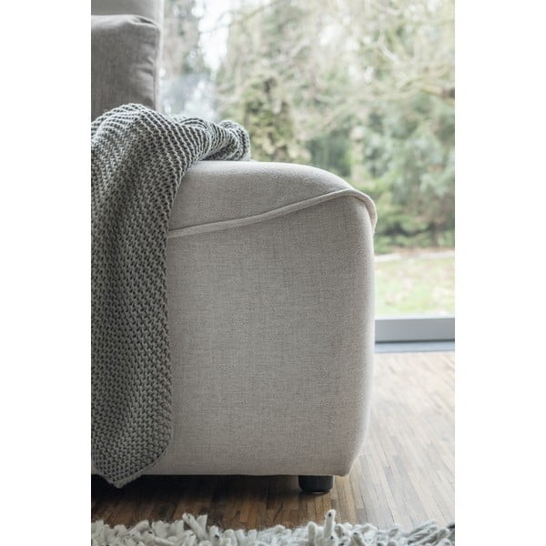 Kreminė kampinė sofa-lova (U formos) Homely Tommy - Miuform-image-2