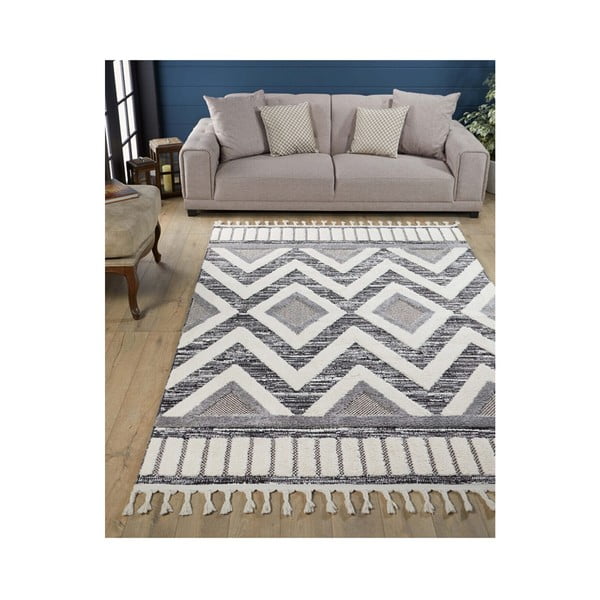 Pilkas kilimas 170x120 cm Shaggy - Mila Home-image-1