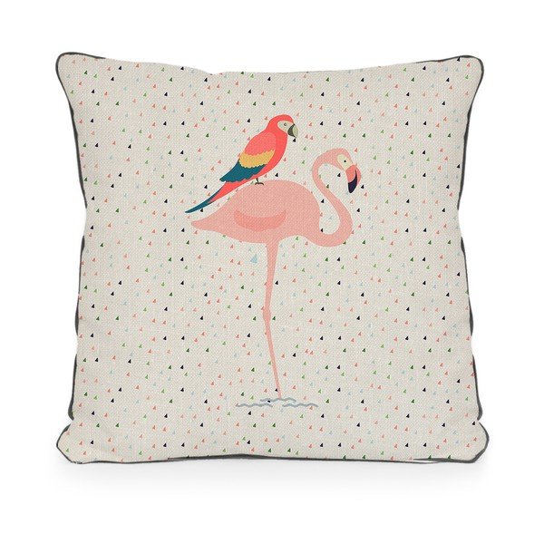 Abipusė pagalvė Little Nice Things Flamingo
