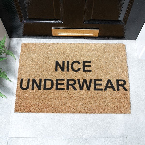 Iš kokoso pluošto grindų kilimėlis 40x60 cm Nice Underwear – Artsy Doormats-image-2