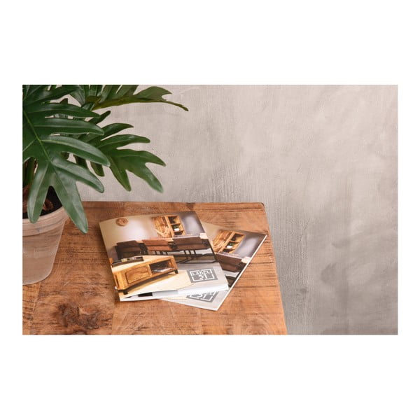 Juodas žurnalinis staliukas su mango medžio stalviršiu LABEL51 Box-image-1