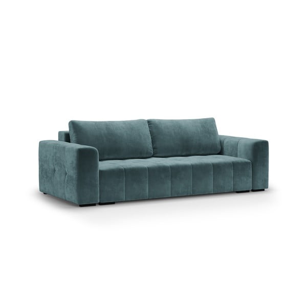 Mėlyna aksominė sofa-lova Milo Casa Luca-image-2