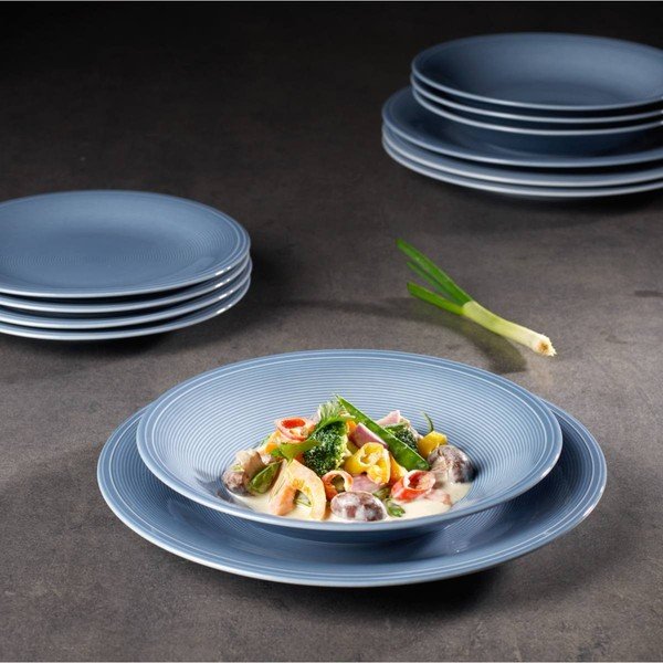 Mėlyna porcelianinė desertinė lėkštė Villeroy & Boch Like Color Loop, ø 21,5 cm-image-1