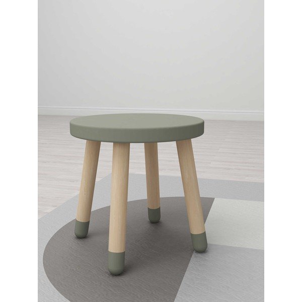 Šviesiai žalia vaikiška kėdutė Flexa Dots, ø 30 cm-image-1