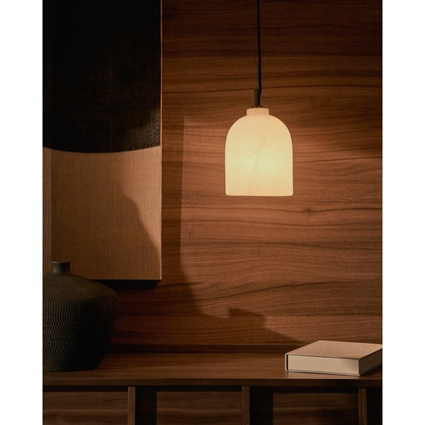 Dramblio kaulo spalvos kabantis šviestuvas ø 15 cm Shenli – Kave Home-image-1