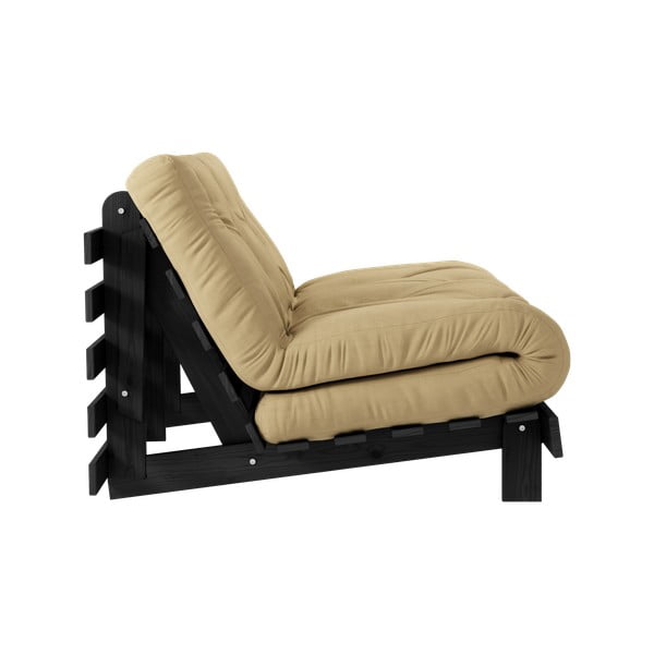 Sulankstoma sofa garstyčių spalvos 140 cm Roots Black Night – Karup Design-image-4