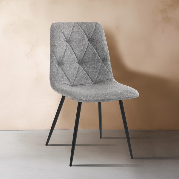 Pilkos spalvos valgomojo kėdės 2 vnt. Mesh – Tomasucci-image-1