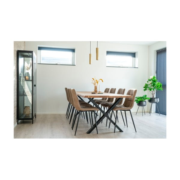 Valgomojo stalas su ąžuolo masyvo stalviršiu 95x240 cm Toulon – House Nordic-image-2