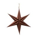 Žvaigždės formos, rudos spalvos pakabinama kalėdinė dekoracija Boltze Kassia, ø 20 cm