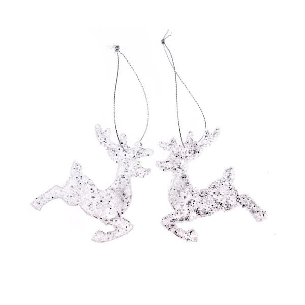 Iš plastiko eglutės papuošimai 2 vnt. 7 cm – Dakls