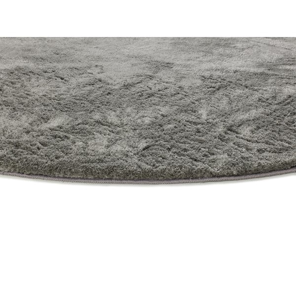 Apvalios formos kilimas antracito spalvos ø 120 cm Roma Liso – Universal-image-2