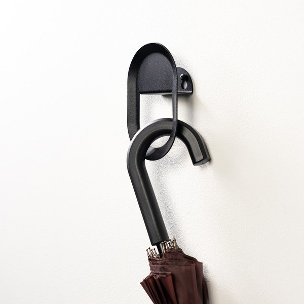 Sieninis juodos spalvos iš plieno kablys Coucou – Spinder Design-image-2