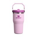 Rožinės spalvos iš nerūdijančio plieno termosas 600 ml IceFlow™ Flip Straw 2.0 Cherry Blossom – Stanley