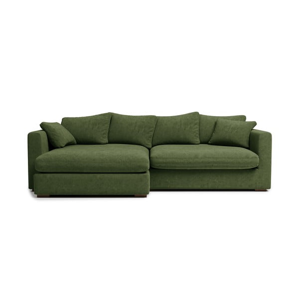 Kampinė sofa tamsiai žalios spalvos (su kairiuoju kampu) Comfy – Scandic
