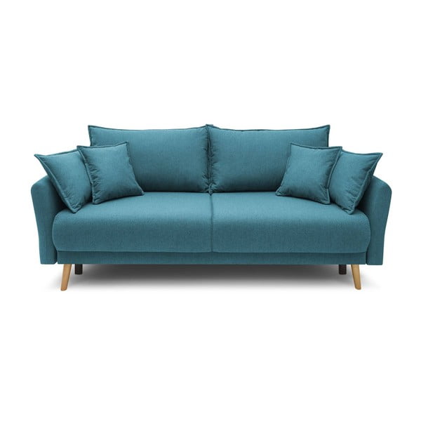 Turkio spalvos mėlyna sofa lova Bobochic Paris Mia