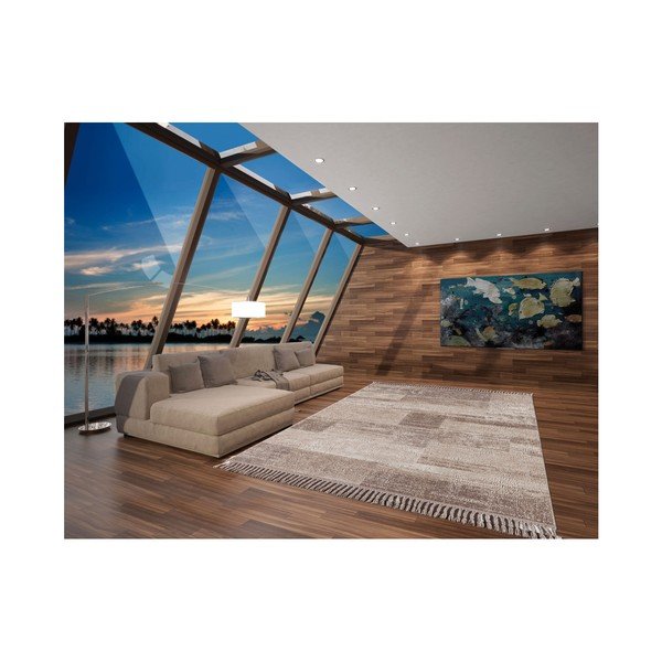Vilnonis kilimas Webtappeti Country Gri, 160 x 230 cm-image-1