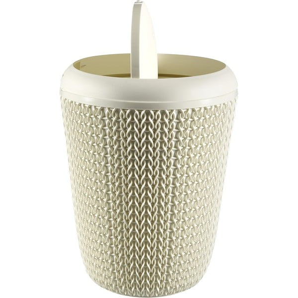 Balta vonios kambario šiukšliadėžė Curver Knit, 7 l-image-3