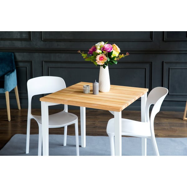 Baltas valgomojo stalas "Ragaba TRIVENTI", 80 x 80 cm-image-3