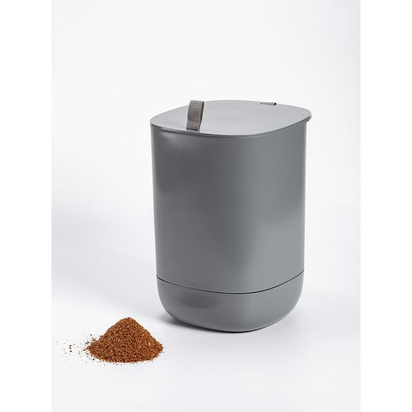 Pilkos spalvos komposteris Plastia Bokashi