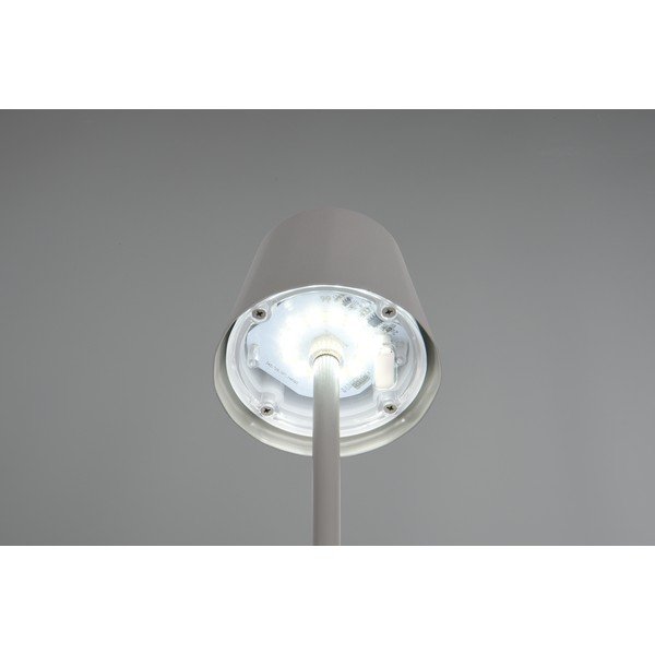 Pilkos spalvos stalinis šviestuvas LED (aukštis 21 cm) su metaliniu gaubtu Diaz – Reality-image-3