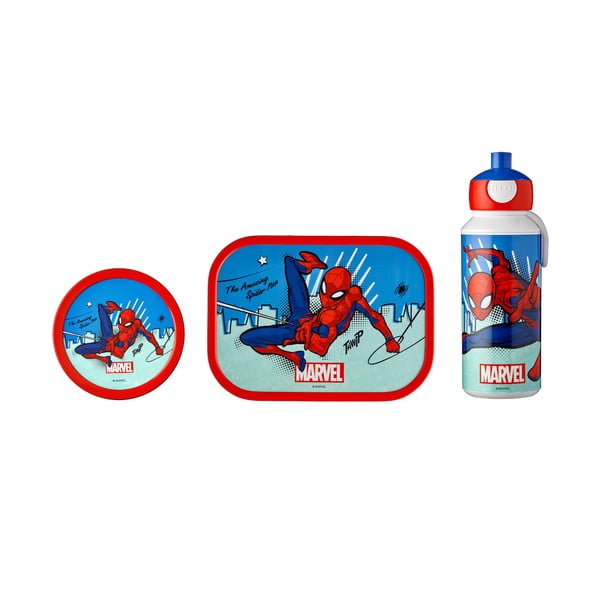 Vaikiška pietų dėžutė 2x dėžės/butelis Spiderman – Mepal