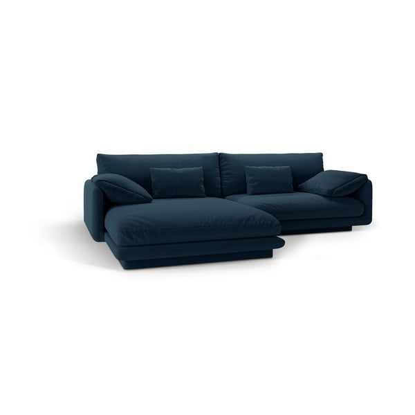 Kampinė sofa tamsiai mėlynos spalvos (su kairiuoju kampu) Torino – Micadoni Home-image-2