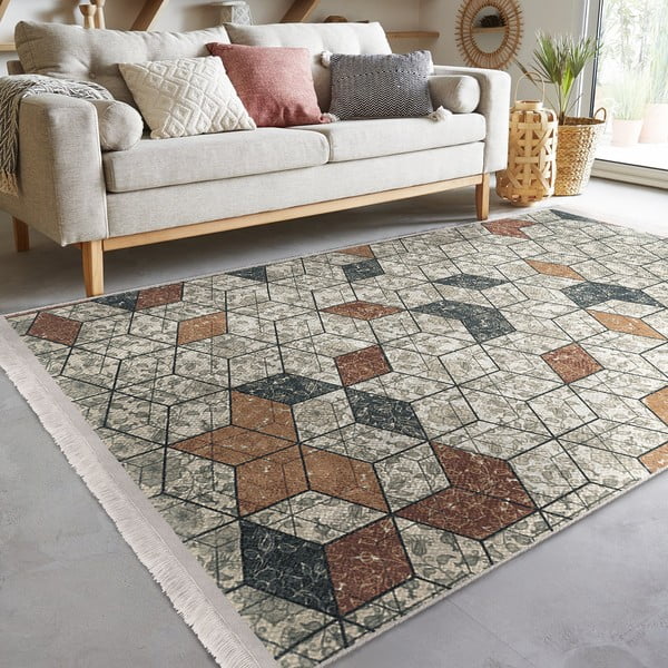 Pilkas kiliminis takelis 80x200 cm - Mila Home-image-2