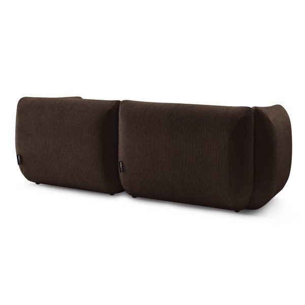 Tamsiai ruda velvetinė sofa 260 cm Lecomte - Bobochic Paris-image-4