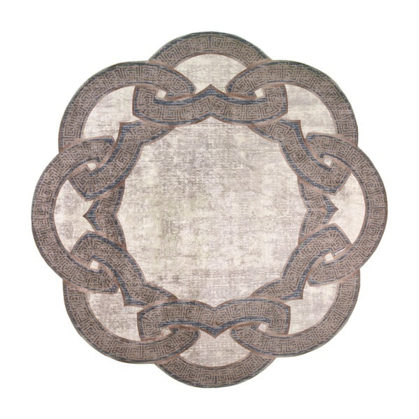 Smėlio spalvos apvalus kilimas ø 80 cm - Vitaus