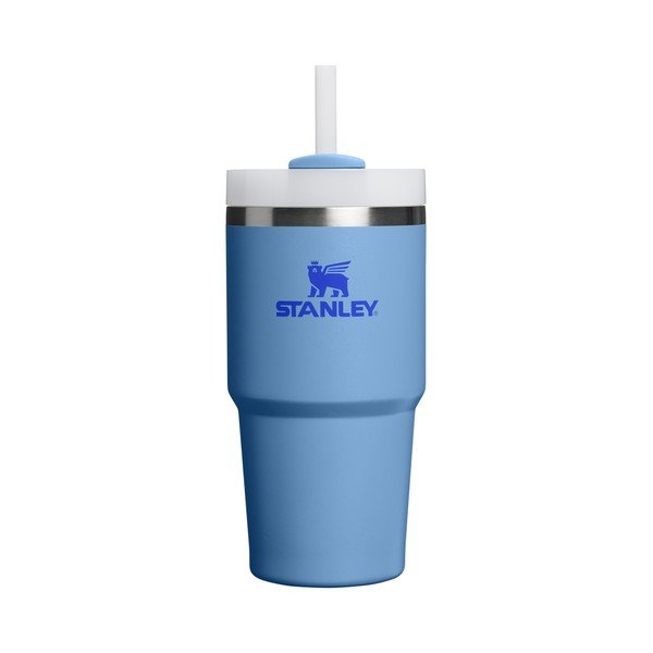 Mėlynos spalvos iš nerūdijančio plieno su šiaudeliu termosas 600 ml Quencher H2.O FlowState™ Tumbler Blue Sky – Stanley