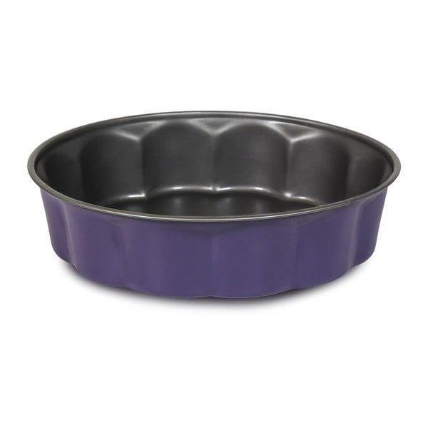 "Guardini Bon Ton Fiorella" violetinės spalvos plieninė torto forma, ø 26 cm