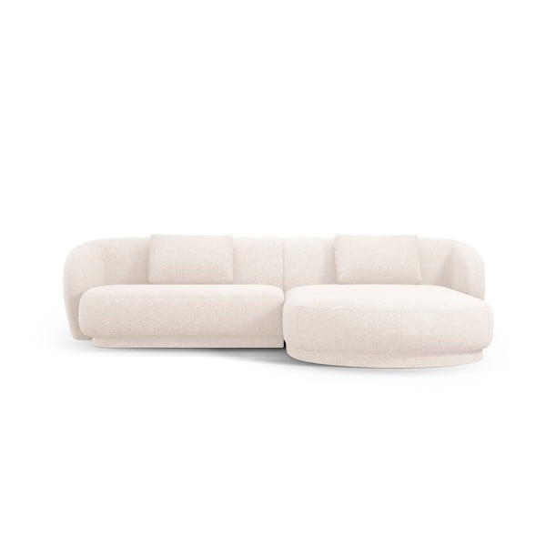 Kampinė sofa kreminės spalvos Camden – Cosmopolitan Design