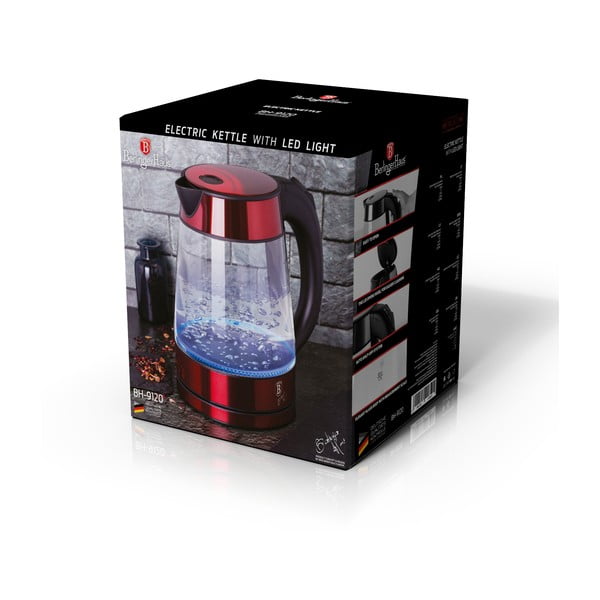 Raudonas virdulys 1,7 l Burgundy Metallic Line - BerlingerHaus-image-4