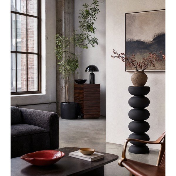 Iš metalo apvalios formos šoninis stalas ø 35 cm Kobodo – Light & Living-image-3