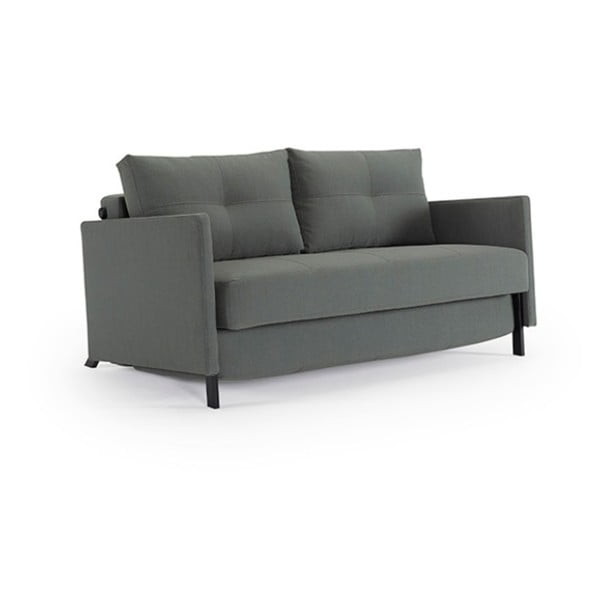 Žalia sofa-lova "Innovation Cuber" su porankiais "Elegance Green", 100 x 174 cm