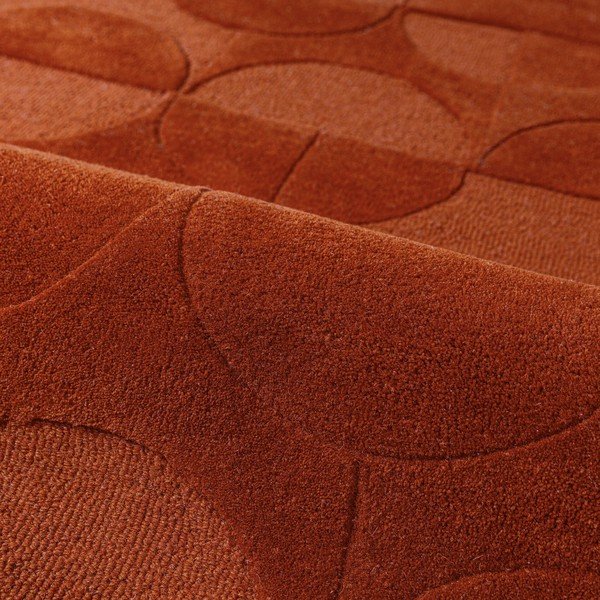 Rankų darbo terakotos spalvos iš vilnos kilimas 120x170 cm Gigi – Flair Rugs-image-2