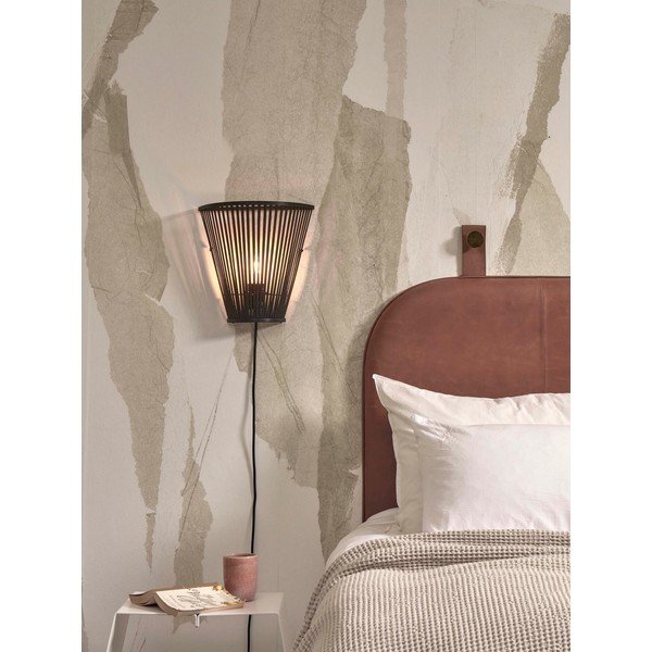 Sieninė lempa juodos spalvos Merapi – Good&Mojo-image-1