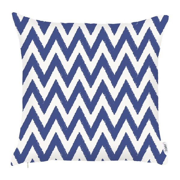Mėlynas pagalvės užvalkalas Mike & Co. NEW YORK Sail Zigzag, 43 x 43 cm
