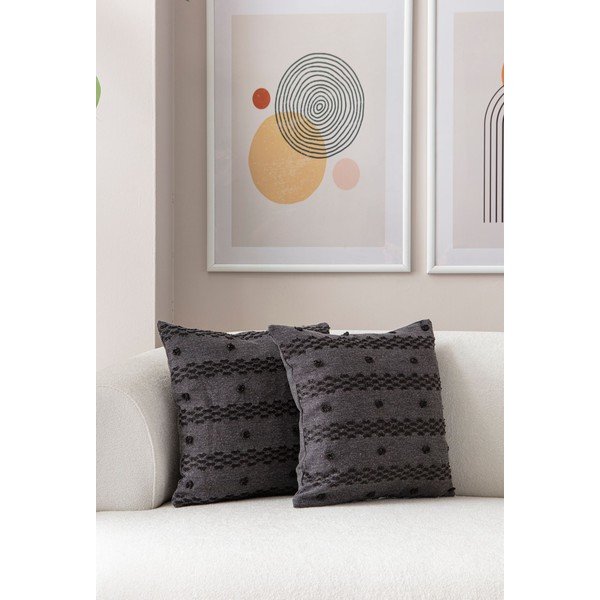 Dekoratyviniai pagalvių užvalkalai 2 vnt. 43x43 cm Tuffet – Mioli Decor-image-3